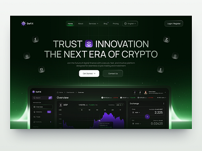 UI-UX for Crypto design interface product service startup ui ux web website