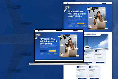 Travelogia - Visa Specialist Web app design design figma graphic design hero section ui uiux user interface web design wireframe