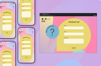 DailyUI Challenge #028 - Contact us app branding dailyui design digital featured figma graphic design illustration logo motion graphics pastel ui ui design ux ux design web web design