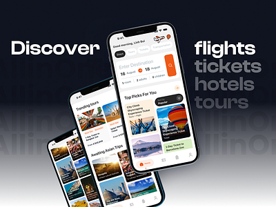 Travel Booking App Concept branding design graphic design illustration tour travel ui vector