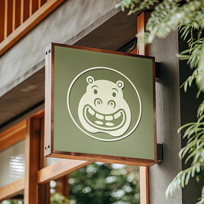 Confident + Hippo Logo design branding graphic design logo