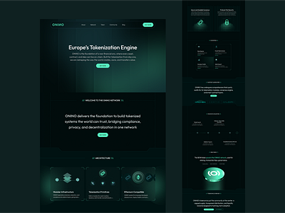 Onino Blockchain Full Landing Page UI UX Design ai ai landing page bitcoin blockchain blockchain landing page blockchain website crpyto crpyto currency crypto coin website crypto wallet currency ethereum fintech landing page modern website saas saas landing page tokenization ui ux design wallet