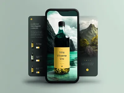 UI UX Design - Wine Brand 3d animation app branding design graphic design illustration logo mobile motion graphics typography ui ux vector