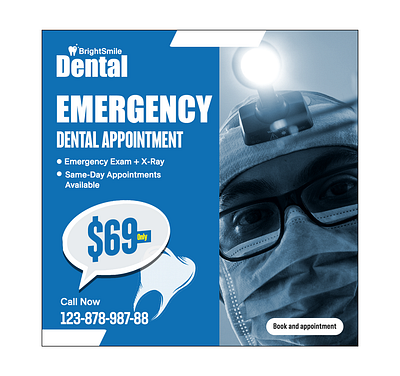 Dental Emergency Facebook & Instagram Ads ad advertisement branding facebook graphic design instrgram post social media