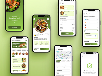 MealGo app design food delivery app ui ui mobile design