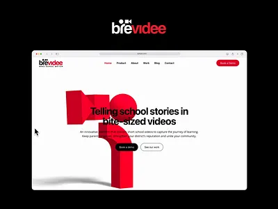 Brevidee—Web Design 3d branding framer logo spline web design