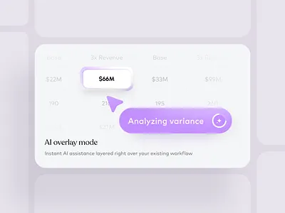 Synthi - a finance planning & analysis bento cards bento card business analytics data visualization fintech ui productivity app saas saas bento card ui design visual design