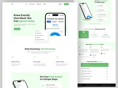 Financial Landing Page - UI/UX - Website Design animation business website customer experience ewallet finance finance landing page financial financial app financial dashboard fintech fintech design landing page saas website simple website startup ui ui trends ux web design website