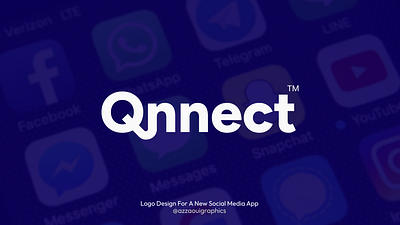 Qnnect Social Media Application Branding branding graphic design logo