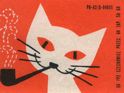 Playful Retro Cat Illustration artistic cat cartoon drawing character design classic design creative poster design inspiration flat artwork graphic cat illustration minimal shapes nostalgic feel old school playful art printed texture quirky concept retro illustration vintage poster visual identity whimsical style