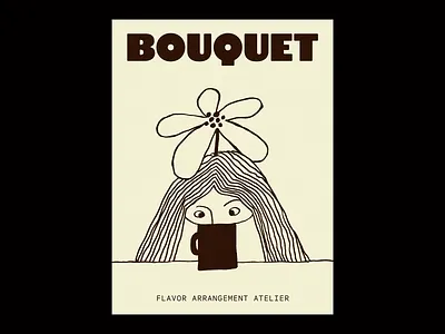 Minimal Line Art Bouquet abstract character art inspiration art print coffee cup concept art contemporary art creative concept creative drawing editorial design flower design graphic poster hand sketch illustration line art modern poster simple artwork typography unique style visual identity