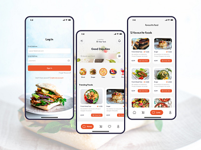 Food App 3d animation app branding dashboard design graphic design icon illustration landing page landingpage logo motion graphics product design saas typography ux web webapp website