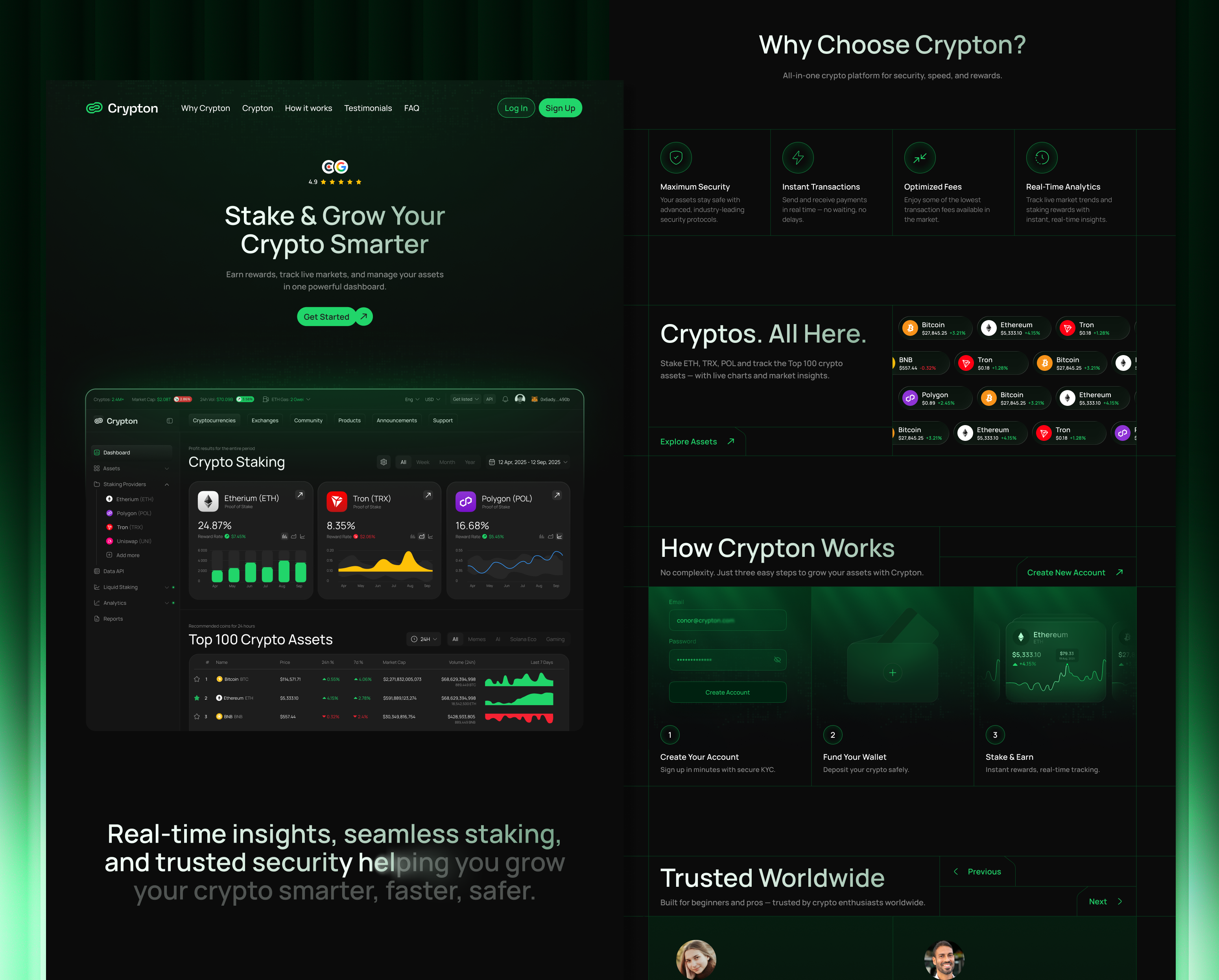 Example of Modern Landing Page UI/UX Design