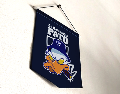 La Banda del Pato - Banderín 2d brand identity football illustration illustrator mascot soccer sports