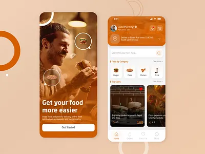 🚀 FeastFast: The Ultimate Speedy Food Delivery UI delivery food mobile app ui