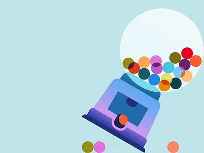 Gumballs branding candy colorful design error state figma graphic design gum illustration pinterest vector