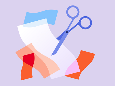 Pinterest Collages branding design empty state fabric figma illustration paper scissors ui vector