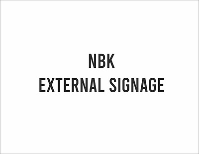 External Signage branding graphic design signage