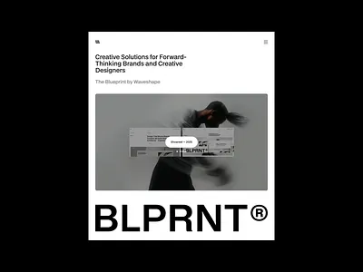 The Blueprint - Hero 01 Section minimalism