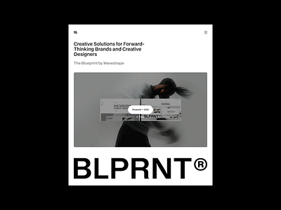 The Blueprint - Hero 01 Section minimalism