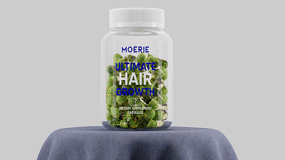 Hair Growth Capsules 3d 4d a ai animation arnold render art branding c4d cinema cinema 4d design digital art graphic design illustration logo motion graphics photoshop product ui