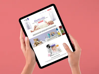 Cocoon Cam landing page landing page visual design web design