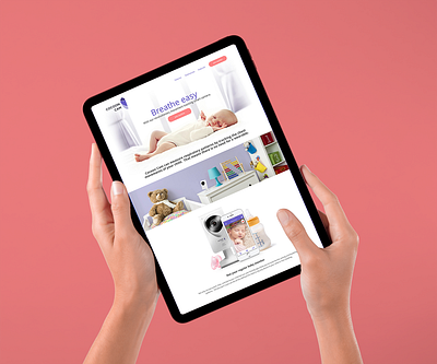 Cocoon Cam landing page landing page visual design web design