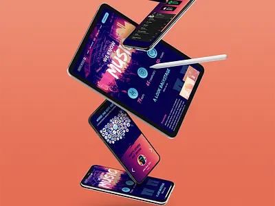 Sony Music U ui ux web design