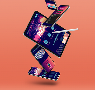 Sony Music U ui ux web design