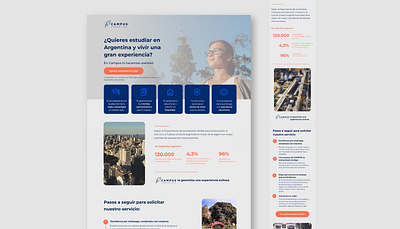 Campus | Landing Page graphic design landing ui web