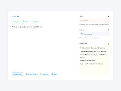 Enhance, Save & Reuse Prompts Effortlessly cleandesign enhanceprompt figmadesign productdesign promptlibrary promptui uiuxdesign