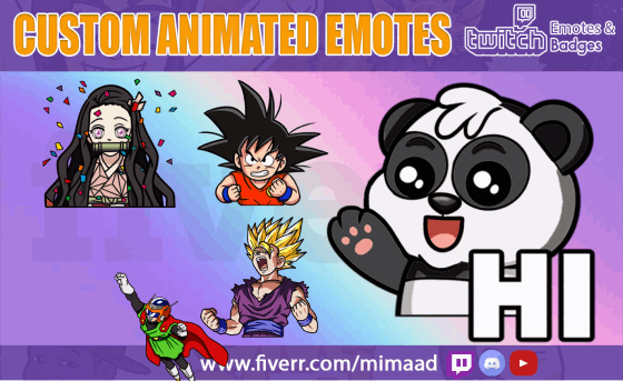 Example of Custom Twitch Animated Emotes Gif