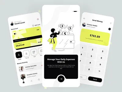Money Manager App 3d agency app ui app ui design design digitechuk illustration inspiration landing page minimal money manager money manager app ui ui inspiration ui ux ui ux inspiration user experience user interface ux web