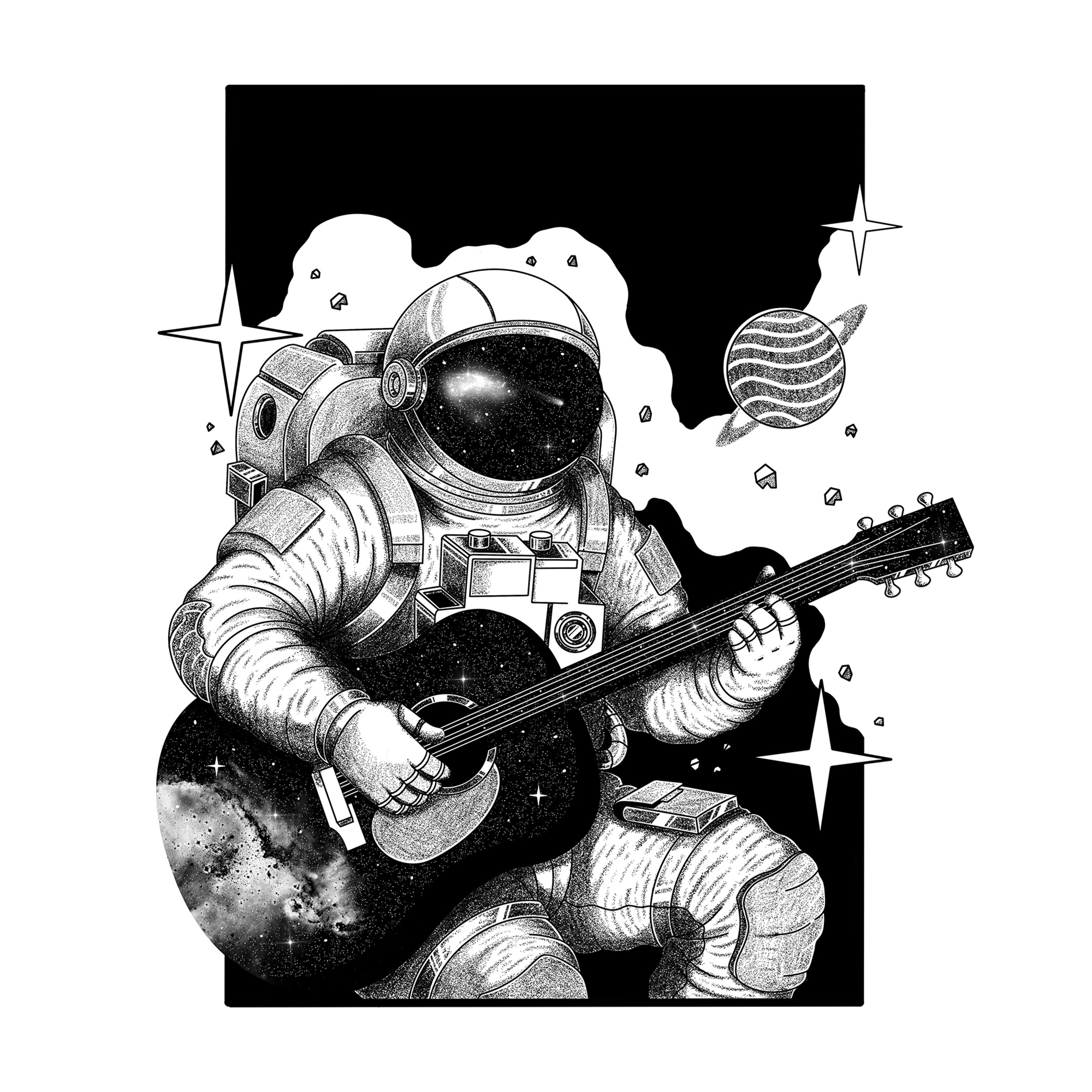 Echoes Between Stars design drawing graphic design illustration science fiction