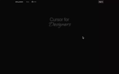 Onlook Cursor for Designers design landing page ui website website design