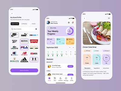 AI Food Tracker App ai food tracker calorie app delivery app food food delivery food delivery app food tracker app mobile app mobile app design nutrition app restaurant app ui design