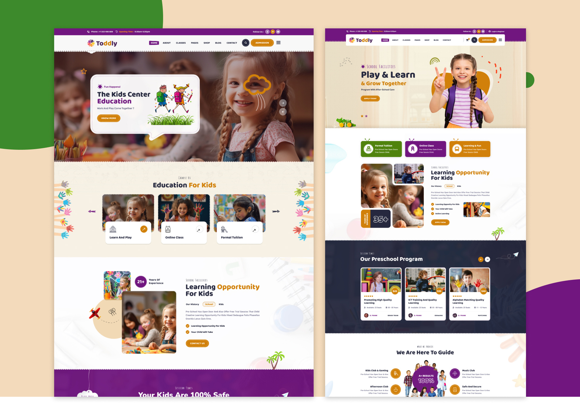Children School & Kindergarten academy campus education kindergarten preschool school secondary school training center