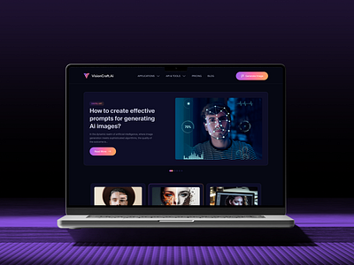 AI Powered Blog & Landing Page Design agency portfolio agency website creative agency digital agency graphic design hero section landing page design modern web design portfolio showcase product design responsive website ui ui trends user experience ux web design web development