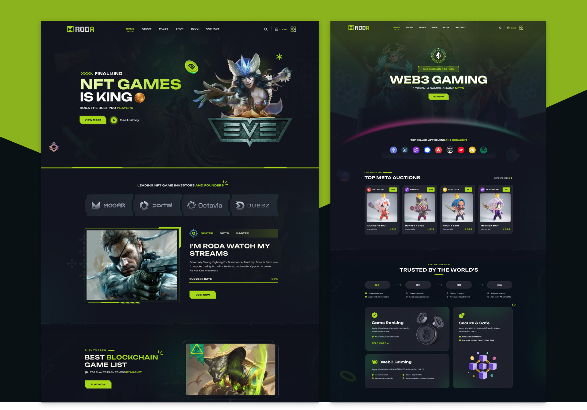 Example of Website Design (5 Pages)