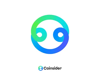 cryptocurrency logo with loop design for branding blockchain logo branding circular crypto logo cryptocurrency logo illustration logo logo design loop logo modern logo ui