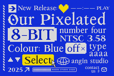 PIXELATURA | Pixelated Display Font classic design display display font font font design free font game font pixel art pixel font pixelated font pixelated serif retro font retro game retro typography serif font typography vintage font