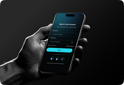 Sign In Screen AI Powered Mentor Mobile App 3d ai ai mentor app ai mortgage app aiapp aiassistant aipowered app cleanui dark ui forgot password ios app login login form login page login screen mobileapp registration sign in ui