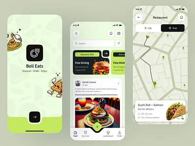 Food Delivery App UI app design application delivery delivery app delivery service fast food food delivery app food delivery app ui food delivery service food order food ordering app ios ios ui mobile app design online food order restaurant uiux ux