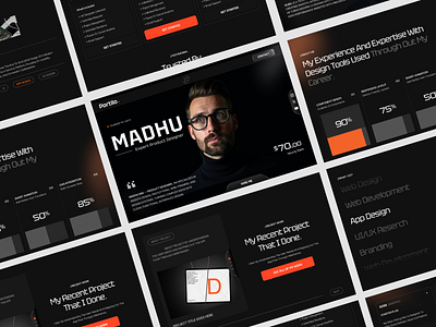 Personal Portfolio Website Design cv landing page personal portfolio website portfolio portfolio web portfolio website resume ui uiux website