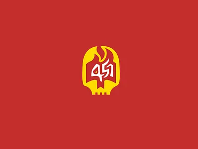 Fahrenheit 451 451 book cover icon logo