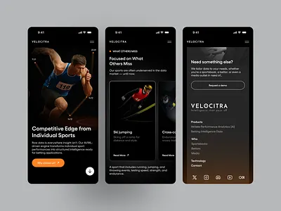 Mobile UI Website Design design landing page minimal mobile ui ui design ux webiste