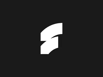 F athlete branding creative design design dynamic fitneess futuristic graphic design icon identity logo minimal modern shapes sports symbol