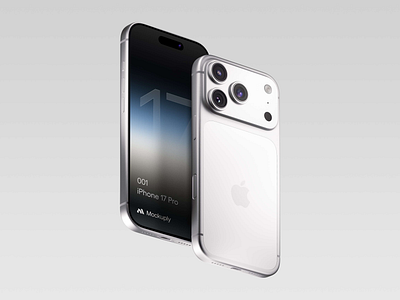 iPhone 17 Pro White apple iphone iphone 17 pro mockup mockuply mockups