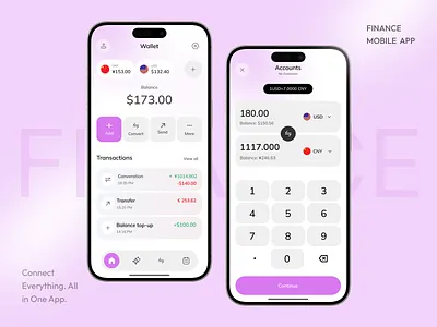 Finance - Mobile App app banking app banking app design digital wallet finance finance app financial app fintech fintech app fintech mobile app design investment mobile app saas ui ux ux ui app wallet