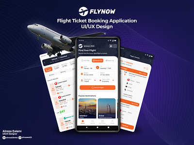 Flight Ticket Booking Application UI/UX Design airline app application booking figma flight flight application flight booking ui ui design user experience user interface ux